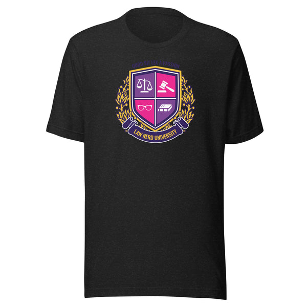 Law Nerd University Unisex t-shirt