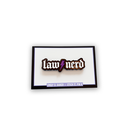 Law Nerds Rock Lapel Pin - Limited Edition