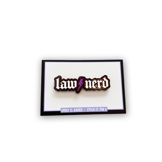 Law Nerds Rock Lapel Pin - Limited Edition