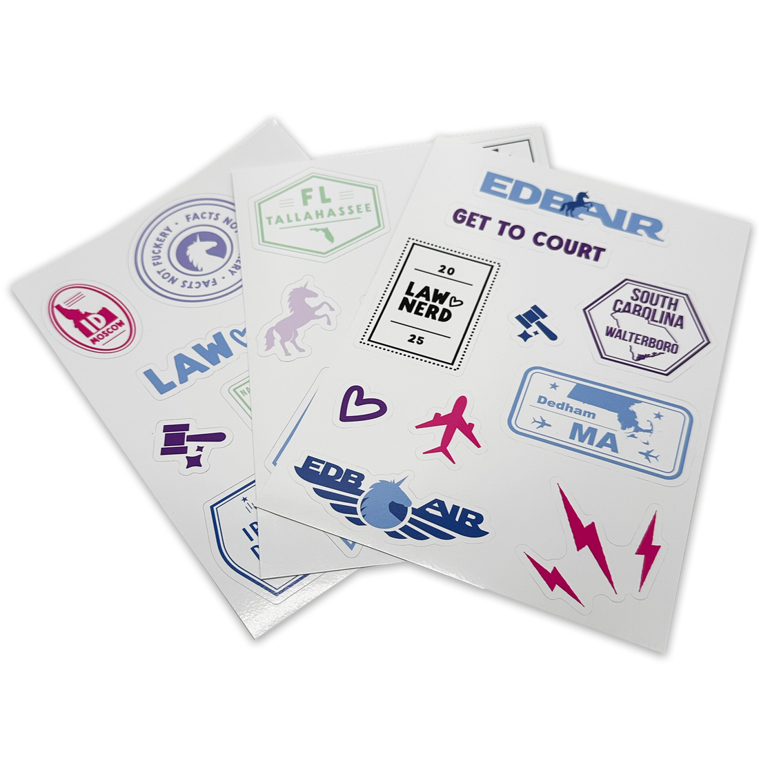 EDB Air Sticker Sheets – The Law Nerd Shop