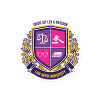 Law Nerd University Sticker