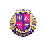 Law Nerd University Sticker