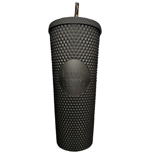 Law Nerd Matte Black Tumbler