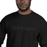 Law Nerd Love Blackout Embroidered Sweatshirt