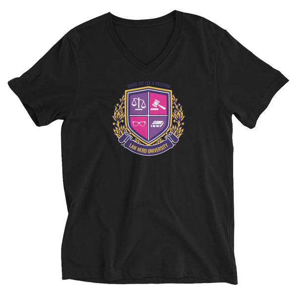 Law Nerd University V-Neck T-Shirt