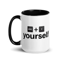 Ctrl. F Yourself Mug with Black Handle