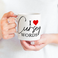 I Heart Cursey Words Mug