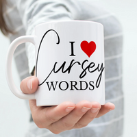 I Heart Cursey Words Mug