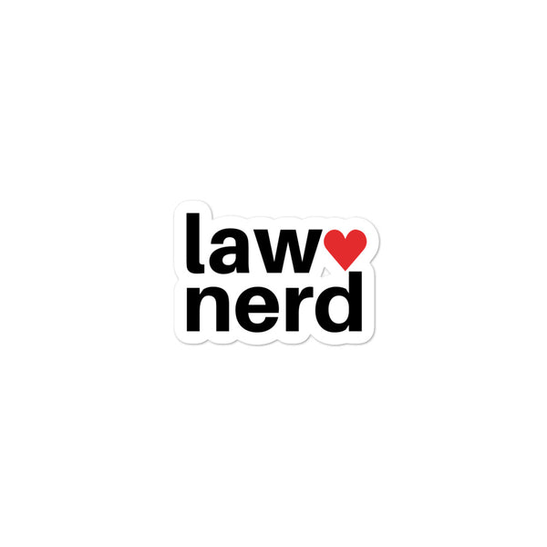 Law Nerd Love Stickers