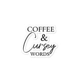 Coffee & Cursey Words Stickers