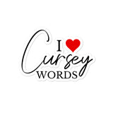 I Heart Cursey Words Sticker!