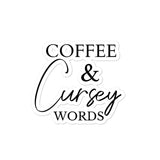Coffee & Cursey Words Stickers