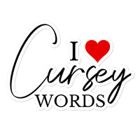 I Heart Cursey Words Sticker!