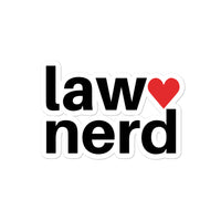 Law Nerd Love Stickers