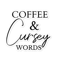 Coffee & Cursey Words Stickers