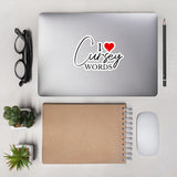 I Heart Cursey Words Sticker!