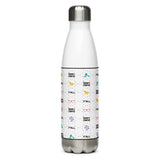 Law Nerd Icons  Water Bottle