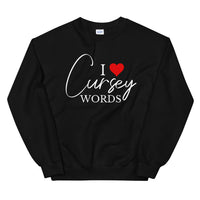 I Heart Cursey Words Crew Neck Sweatshirt