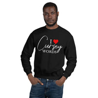 I Heart Cursey Words Crew Neck Sweatshirt