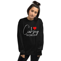 I Heart Cursey Words Crew Neck Sweatshirt