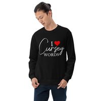 I Heart Cursey Words Crew Neck Sweatshirt