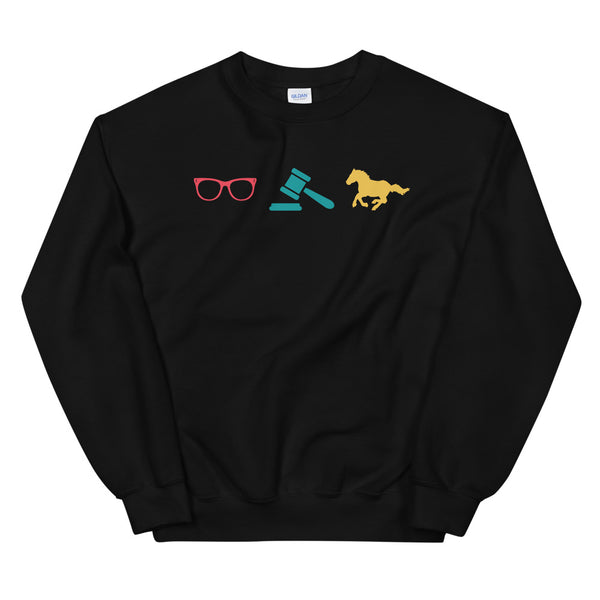 Law Nerd Icons Crew Neck Sweatshirt