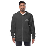 I Have Questions fleece zip up hoodie