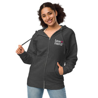 Law Nerd Love Pink Heart fleece zip up hoodie