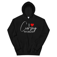 I Heart Cursey Words Hoodie- Extended Sizes