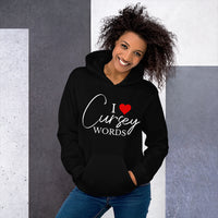 I Heart Cursey Words Hoodie- Extended Sizes