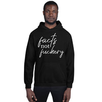 Facts not Fuckery Cursive Hoodie - Extended Sizes