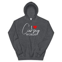 I Heart Cursey Words Hoodie- Extended Sizes