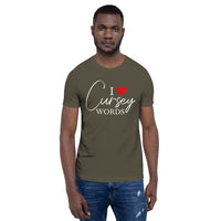 Army I Heart Cursey Words Crew Neck T-Shirt