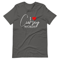 Slate  I Heart Cursey Words Crew Neck T-Shirt
