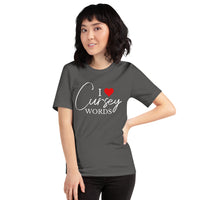 Slate I Heart Cursey Words Crew Neck T-Shirt