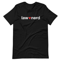 Black Law Nerd Love Crew Neck T-Shirt 