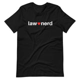 Black Law Nerd Love Crew Neck T-Shirt 