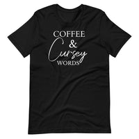 Coffee & Cursey Words Crew Neck T-Shirt