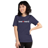 Heather Navy Midnight Law Nerd Love Crew Neck T-Shirt 