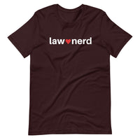 OxBlood Black Law Nerd Love Crew Neck T-Shirt 
