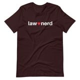 OxBlood Black Law Nerd Love Crew Neck T-Shirt 