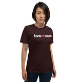 OxBlood Black Law Nerd Love Crew Neck T-Shirt 