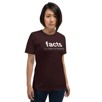 OxBlood Black Facts not Foolishness Crew Neck T-Shirt