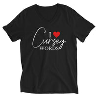 I Heart Cursey Words V-Neck T-Shirt