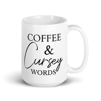 Coffee & Cursey Words XL Mug